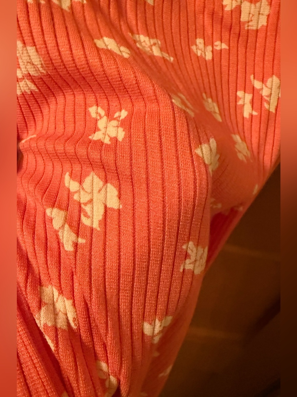 NWT O'Neill Coral Pink Floral Ribbed Maxi Dress - Picture 12 of 12